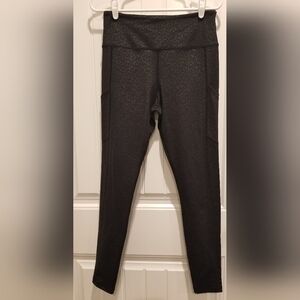 AOR black leopard print athletic pants size L